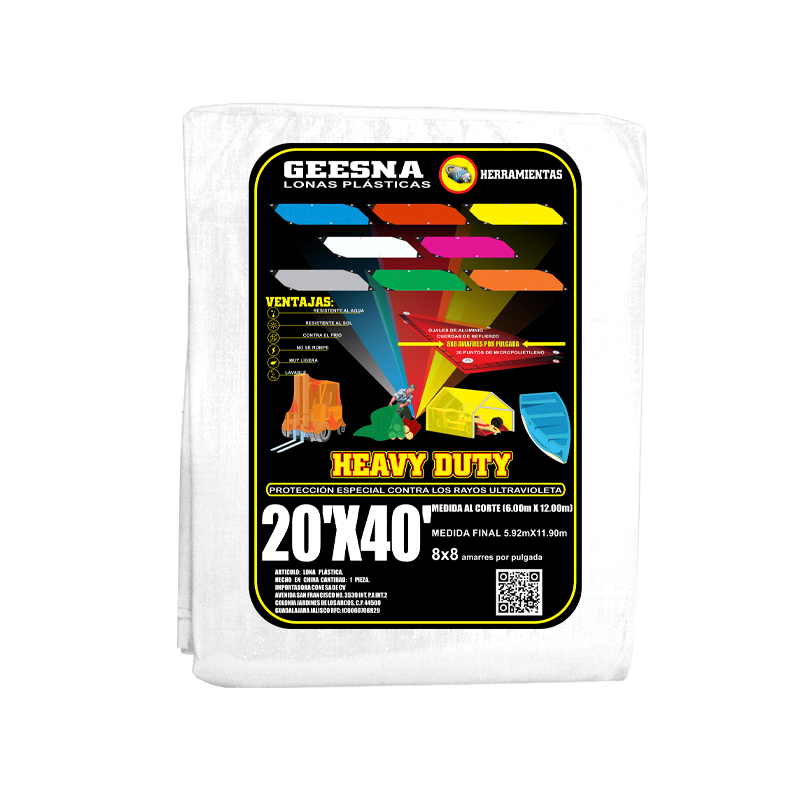 LONA BLCA LIG 20X40 (6.00X12.00) GEESNA | 8048