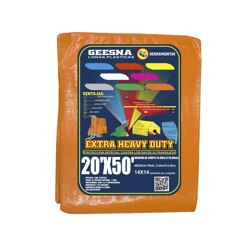 LONA NARA PES 20X50 ( 6.00X15.00) GEESNA | 8072