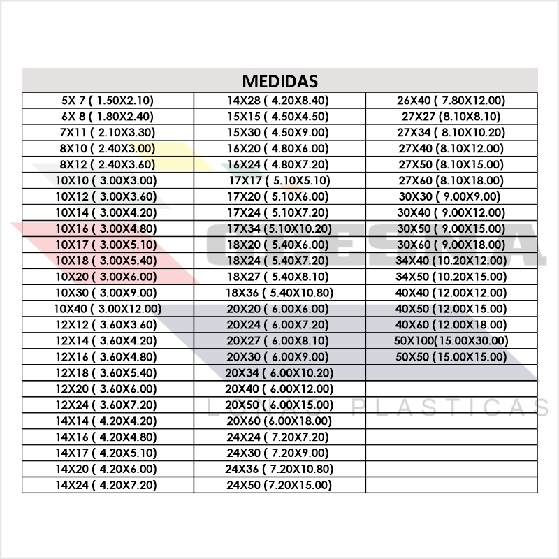LONA NARA PES 20X50 ( 6.00X15.00) GEESNA | 8072