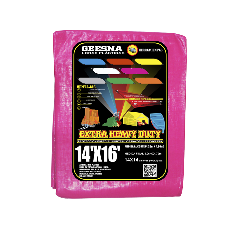 LONA ROSA PES 14X16 ( 4.20X4.80)  GEESNA | 8257