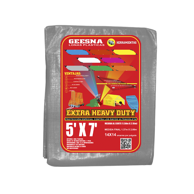 LONA GRNG PES  5X7 ( 1.50X2.10)  GEESNA | 8297