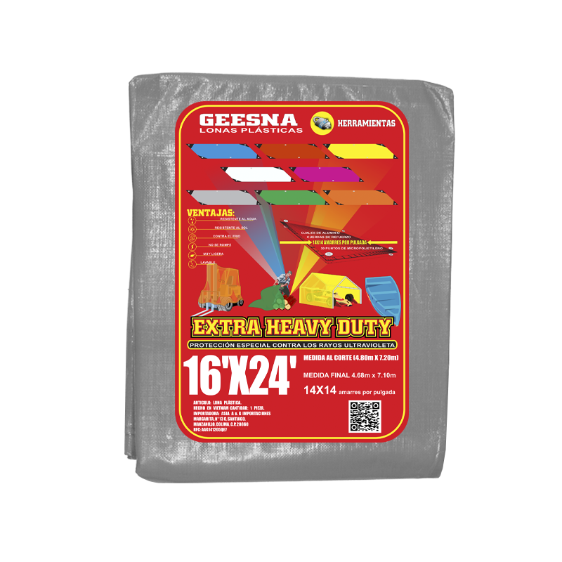 LONA GRNG PES 16X24 ( 4.80X7.20)  GEESNA | 8379