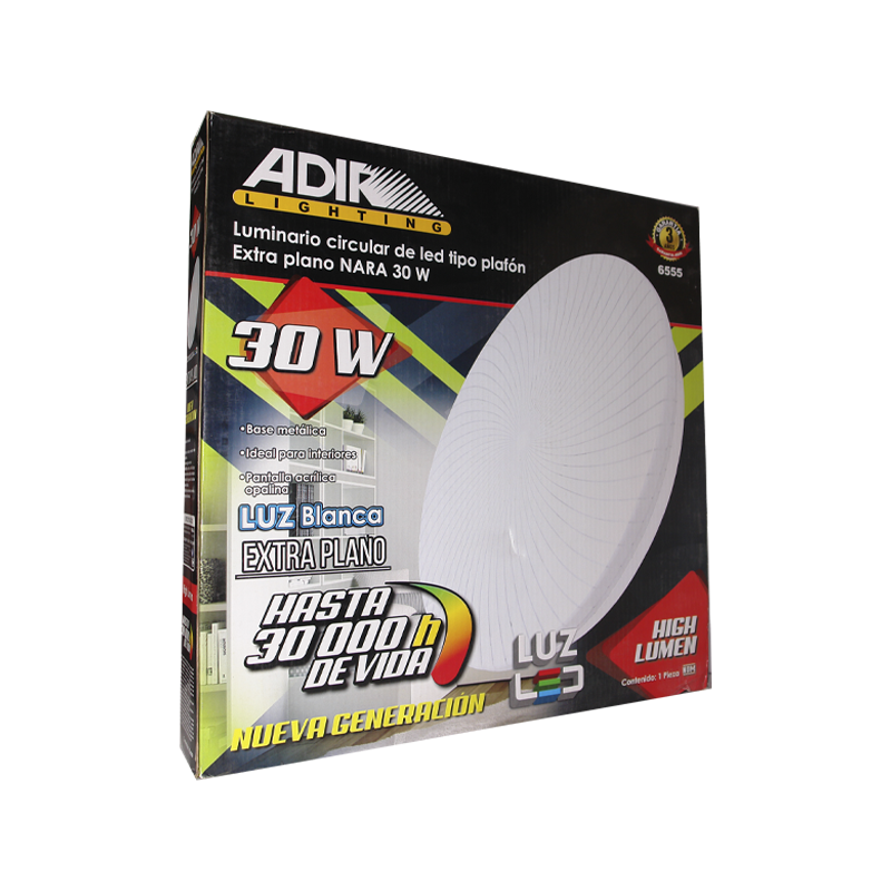 LUM ADIR NARA T/PLAF CIR LED PLANO 30W | A6555