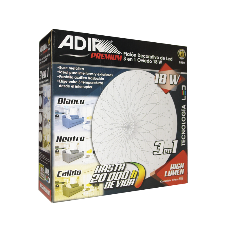 LUM  ADIR  3 CAMBIOS LUZ  OVIEDO 18 W | A6559