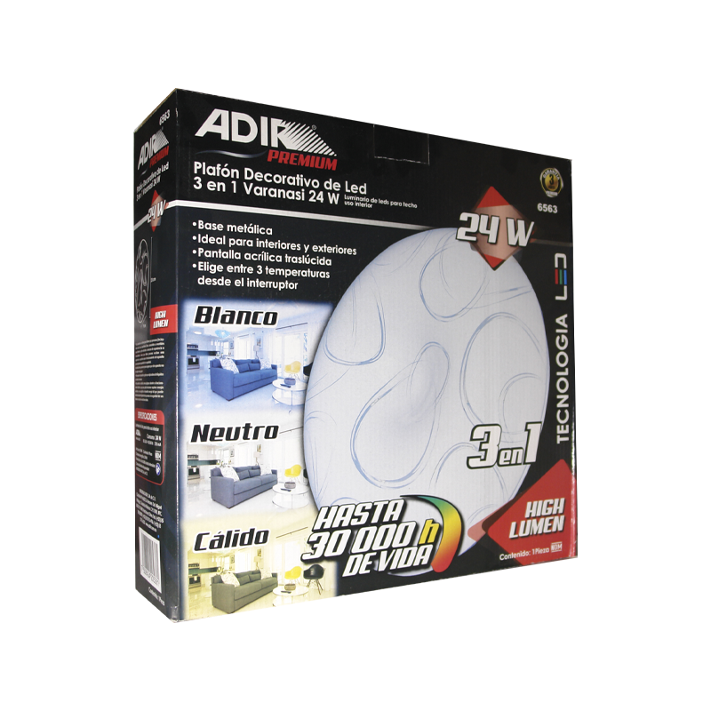 LUM  ADIR 3 CAMBIOS LUZ VARANASI  24W | A6563