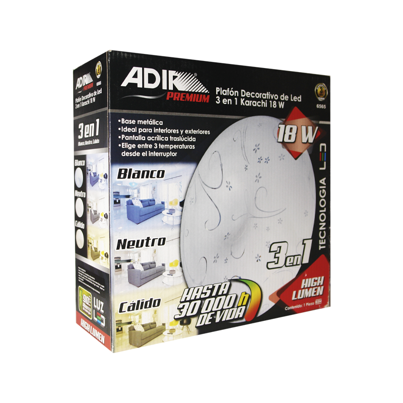 LUM  ADIR  3 CAMBIOS LUZ  KARACHI 18 W | A6565 | 6565