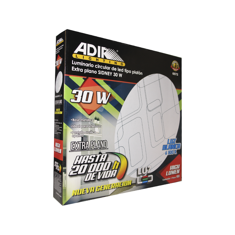 LUM ADIR LED PLAFON EX-PLANO SIDNEY 30 W | A6572 | 6572