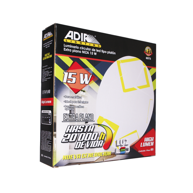 LUM ADIR LED PLAFON EX-PLANO NIZA  15 W | A6573