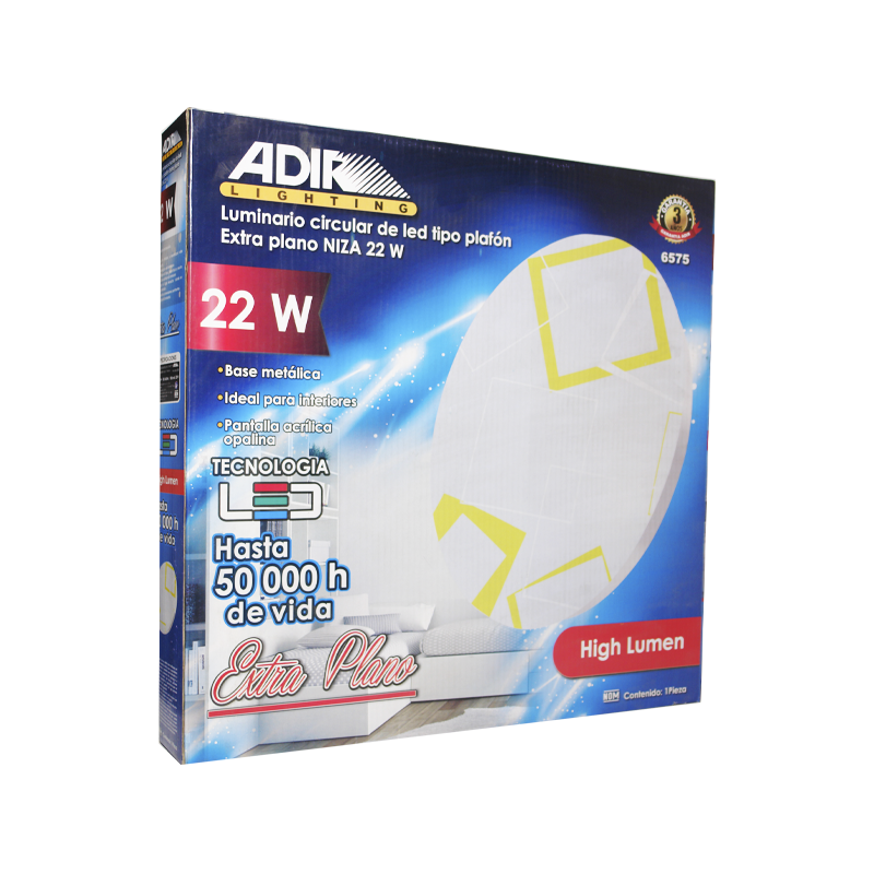 LUM ADIR LED PLAFON EX-PLANO NIZA  22 W | A6575