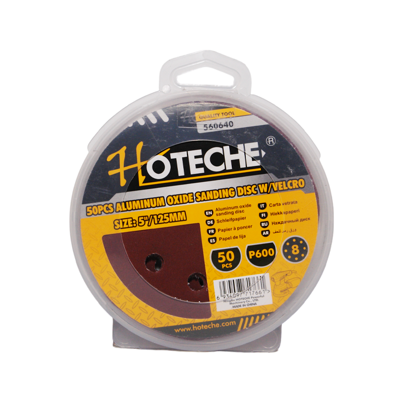 KIT HOTECHE LIJAS P/ORBITAL 5 125MM / 600G | HT0086 | 560640