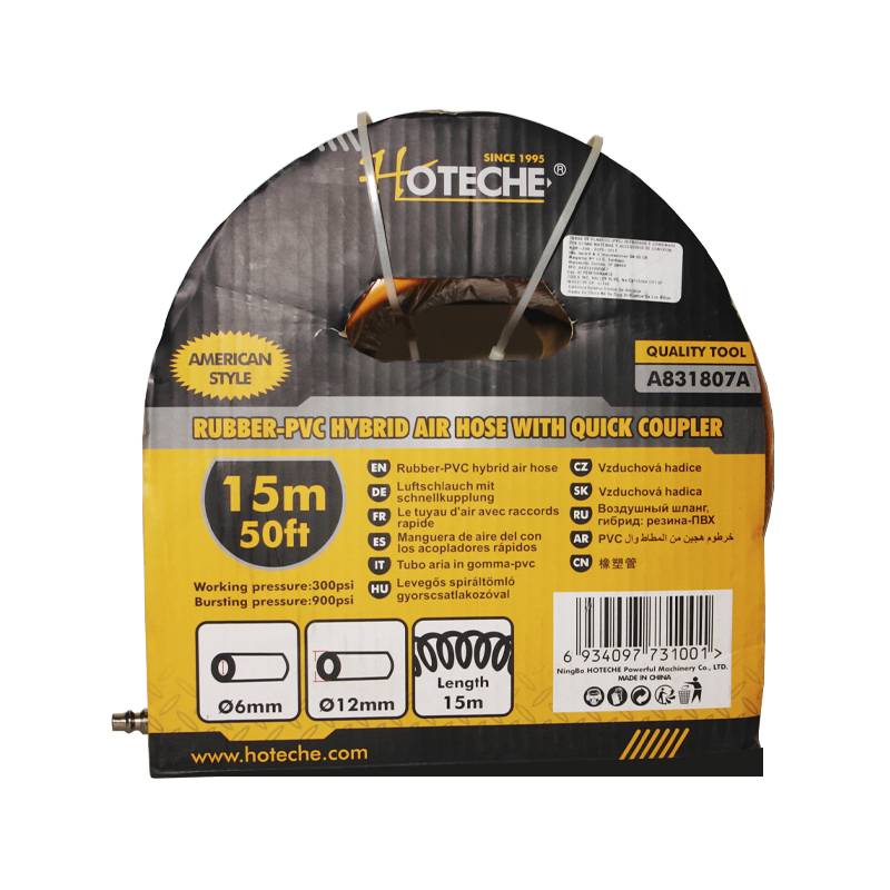 MANGUERA  HOTECHE ALTA PRESION 6 X 12 MM 15 MTS | HT0365 | A831807A