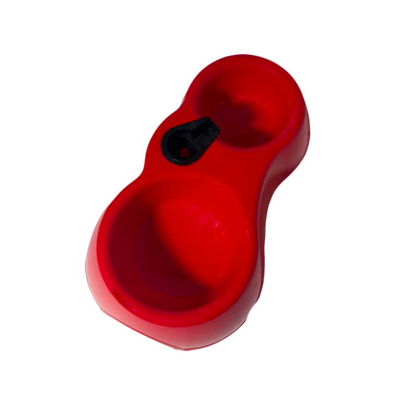 PLATO DUO DOBLE DISPENSADOR AUTO ROJO
