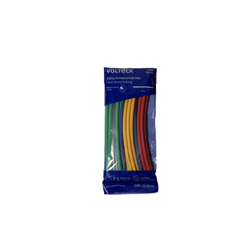 TUBOS VOLTECK TERMOCONTRACTILES 25 PZS | 45368