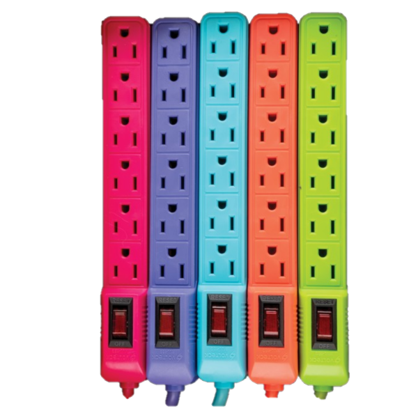 MULTICONTACTO T/BARRA 6 ENTRADAS COLORES MUL-6EG VOLTECK | 46021