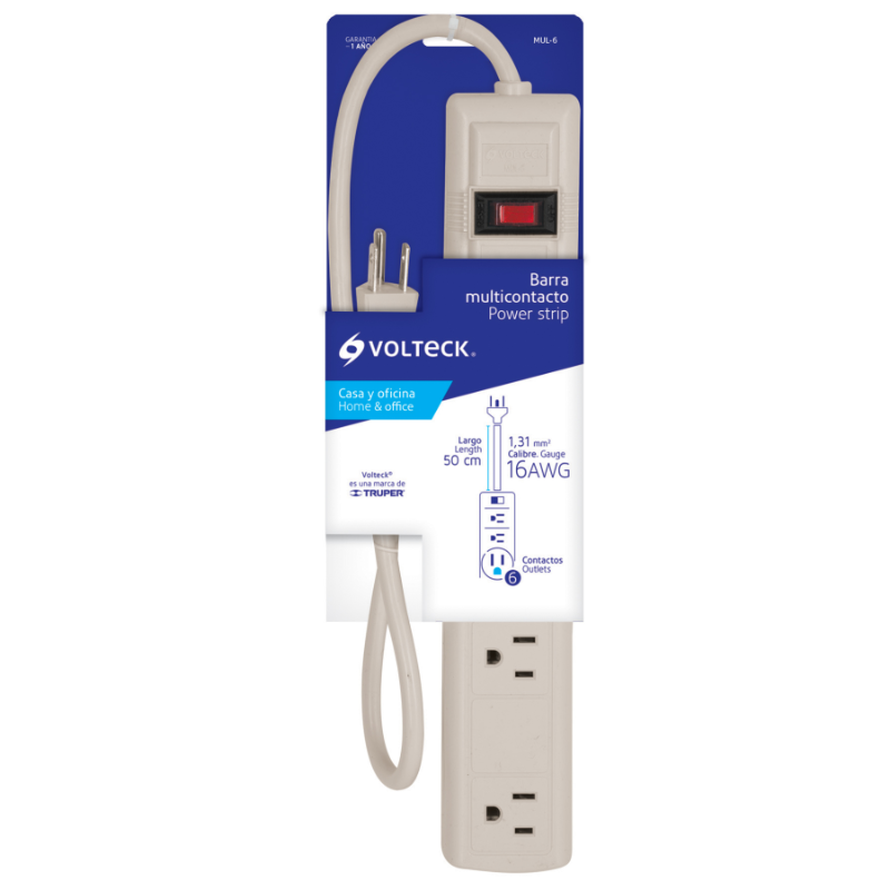 CONTACTO MULTIPLE 6 ENTRADAS MUL-6 VOLTECK | 47182