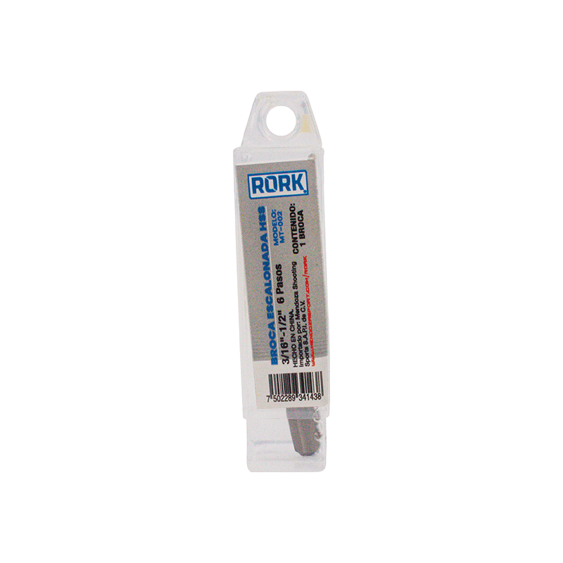 BROCA ESCALONADA 3/16``-1/2`` 6 NIVELES MT-002     341438 RORK | MZ0002