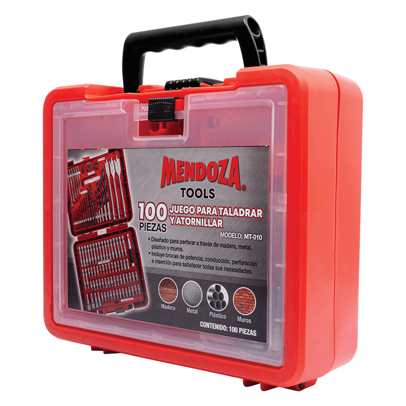 PUNTAS JUEGO 100 PZAS BROCAS MT-010     341513 MENDOZA | MZ0007