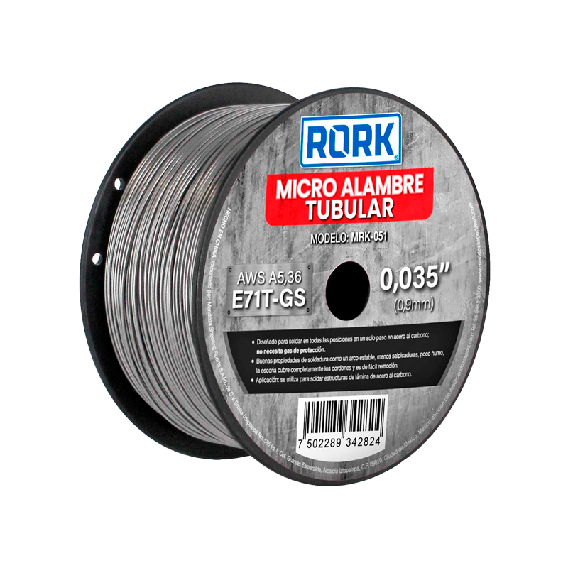 SOLDADURA MICROALAMBRE 0.9 MM SIN GAS MRK-051 RORK | MZ0061