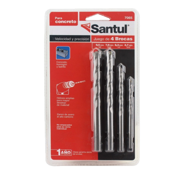 BROCA P/CONCRETO 4 PZAS 7065 SANTUL | ST370655