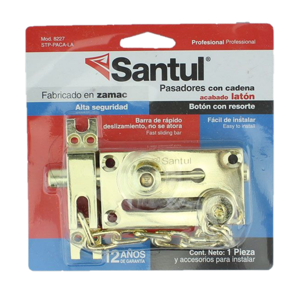 PASADOR C/CADENA LATON 8227 SANTUL | ST382276